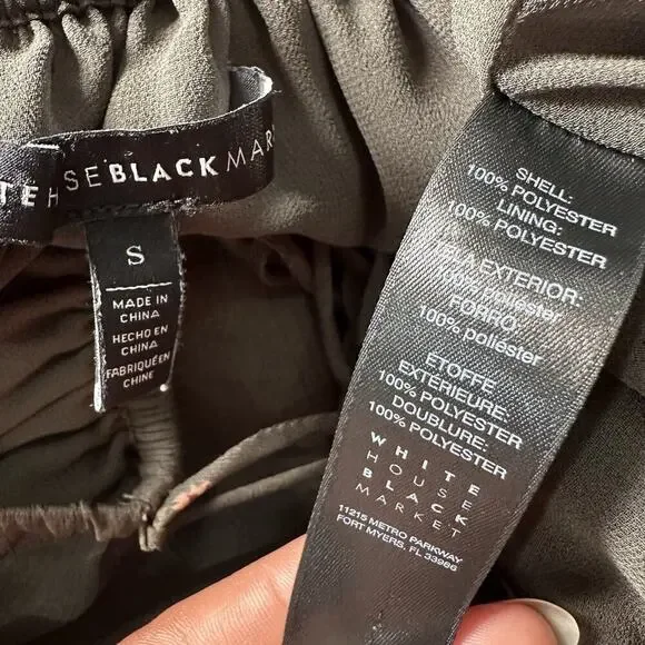 WHBM Whimsigoth Top Sheer Floral Bell Sleeve Peasant Boho Fairy Goth Vamp Green - Picture 7 of 11